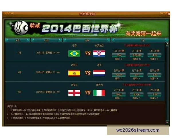 世界杯竞猜官网入口全面开放 快速参与畅享精彩赛事竞猜体验